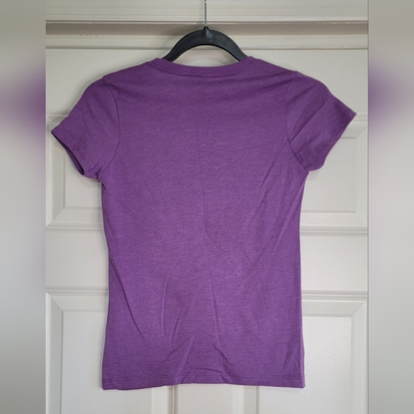 Next Level Apparel Kids Purple 'Hawkins' Stranger Things Retro Tee - Size L - Picture 2 of 4